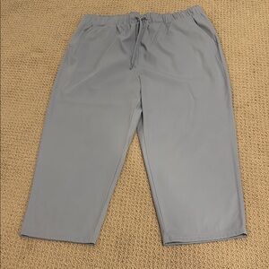 Light Gray Elastic Waist Pants
